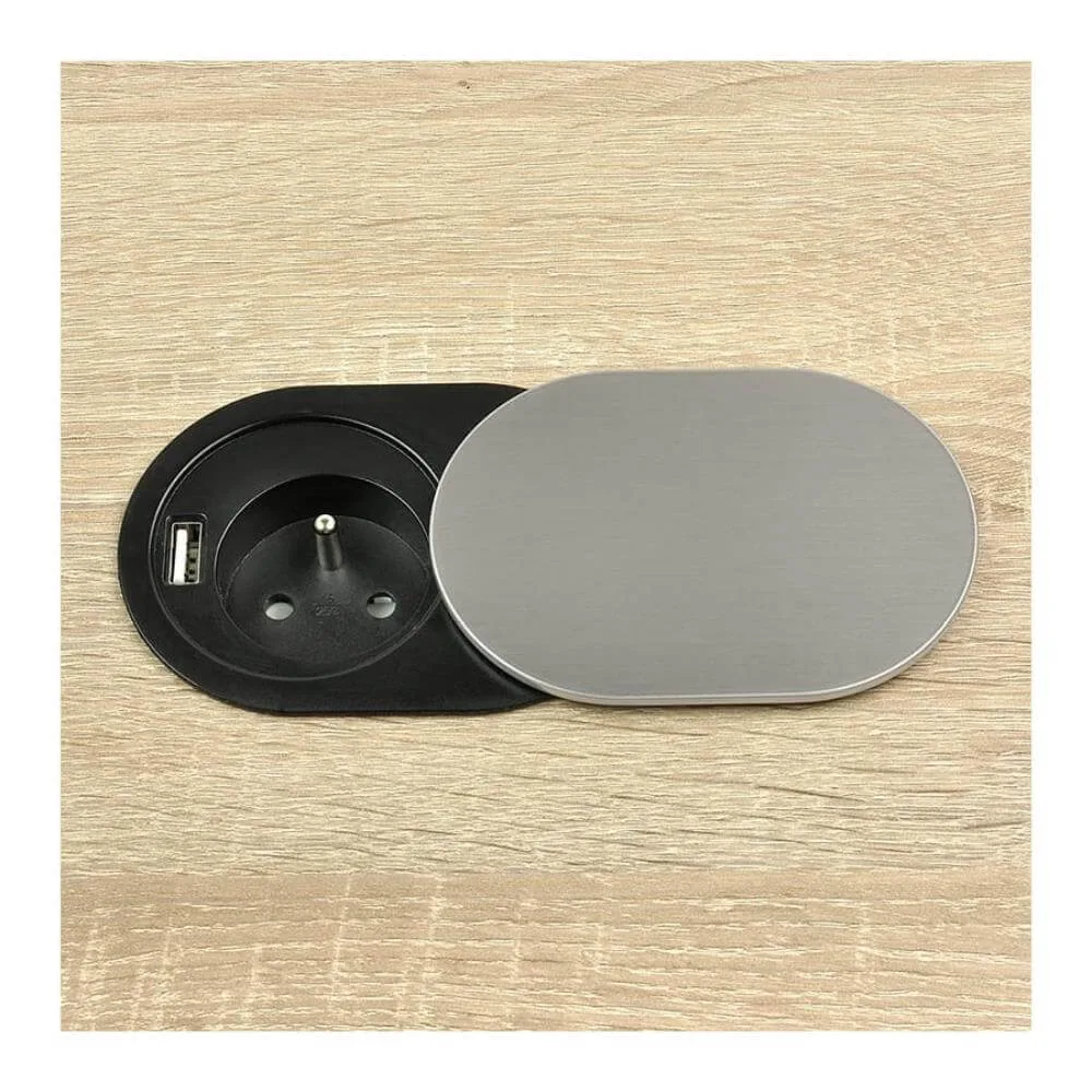SLIDE BOX, 1x gniazdo z bolcem 1xUSB