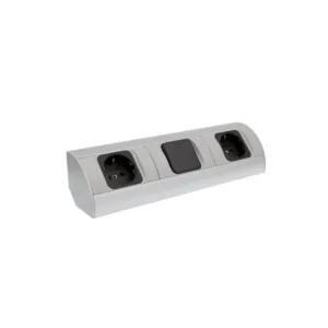 CORNER BOX aluminium 2x gniazdo Schuco + 1 x Wyłąc - obrazek 1