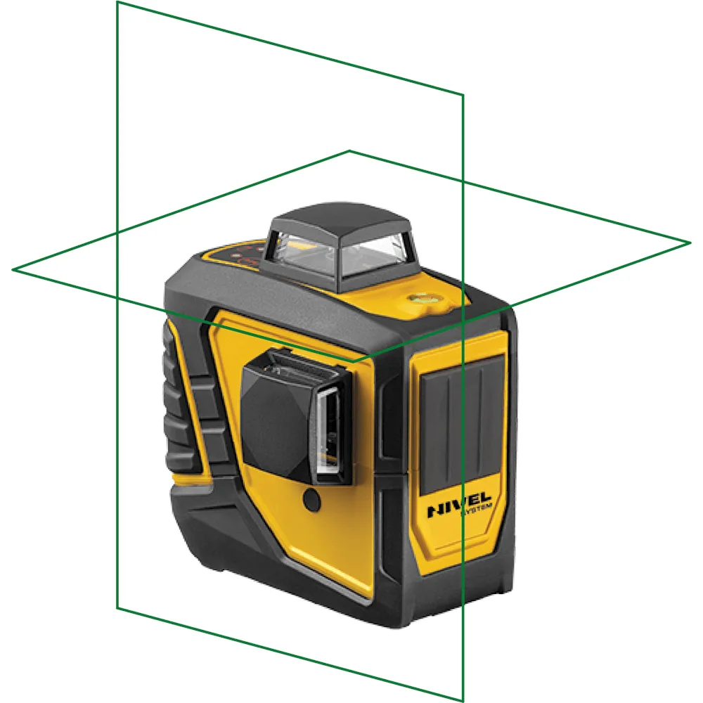 Niwelator laser krzyżowy zielony NIVEL CL2D-G