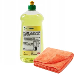 DISH CLEANER 1L butelka TE-CH + mikrofaza 30x30 - obrazek 1