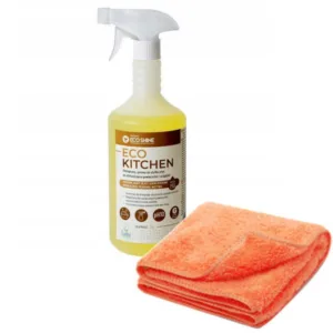 Ekologiczny, gotowy płyn do odtłuszczania ECO KITCHEN 1L TE-CH + mikrofaza 30x30 - obrazek 1