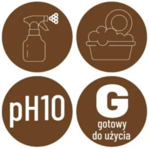 Ekologiczny, gotowy płyn do odtłuszczania ECO KITCHEN 5L TE-CH + mikrofaza 30x30 - obrazek 2