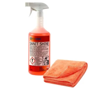 SANIT SHINE 1L butelka TE-CH + mikrofaza 30x30 - obrazek 1