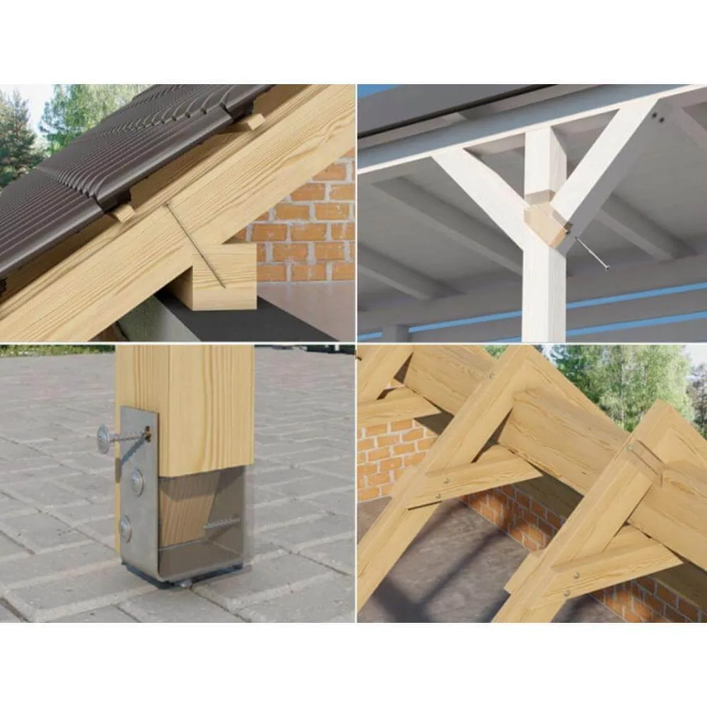 WKCP-06160 wkręty ciesielskie 6x160 hartowane łeb podkładkowy paczka 100 szt +BIT