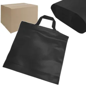 500szt Torba włókninowa siatka na zakupy 40x38x10 czarna - obrazek 1