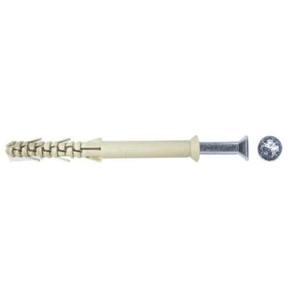 ASL 10/080 100 szt 10x80 kołek ramowy, nylon, stożek PZ, długa strefa do murów otworowych