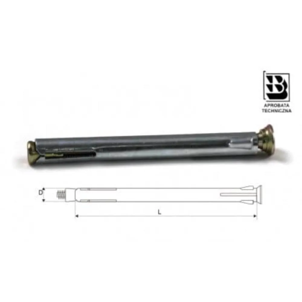 KO132 Metalowy łącznik - kotwa do ościeżnic 10x132 100szt