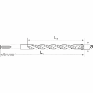 X+ 06/110 opakowanie 10szt wiertło SDS-Plus 6x110 FESTmann® z krzyżową widią - obrazek 4