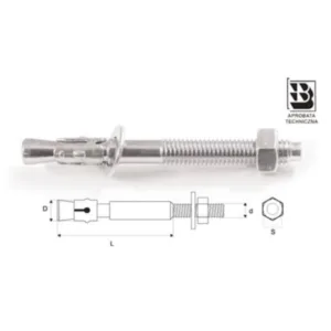 ŁSB-10x80 KOTWA STALOWA TYP B STALCO ŁSB-10x80 100szt (paczka 100) - obrazek 1