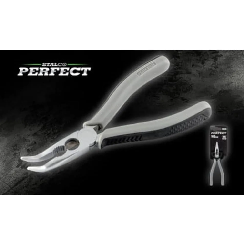 67055 Szczypce wydłużone, wygięte 200mm STALCO PERFECT