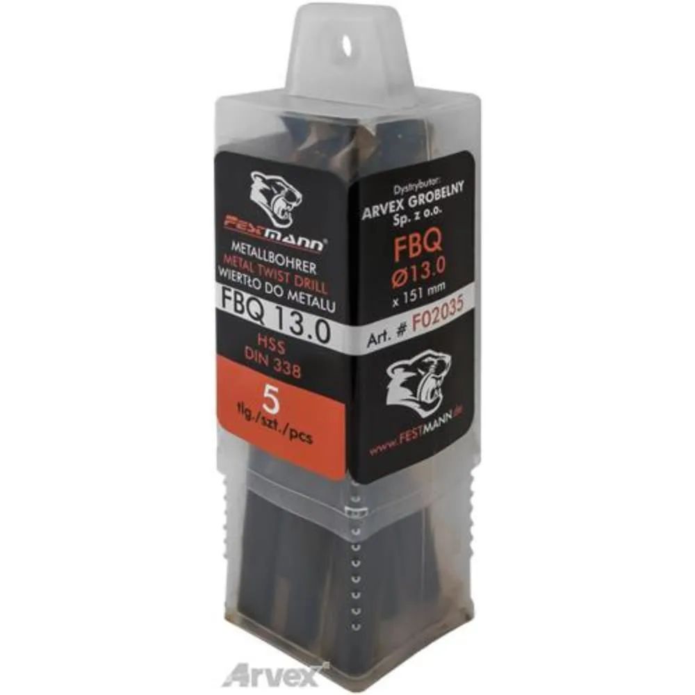 FBQ 07.0/109 wiertło do metalu PREMIUM FESTmann® DIN 338 (NWKa) 7x109