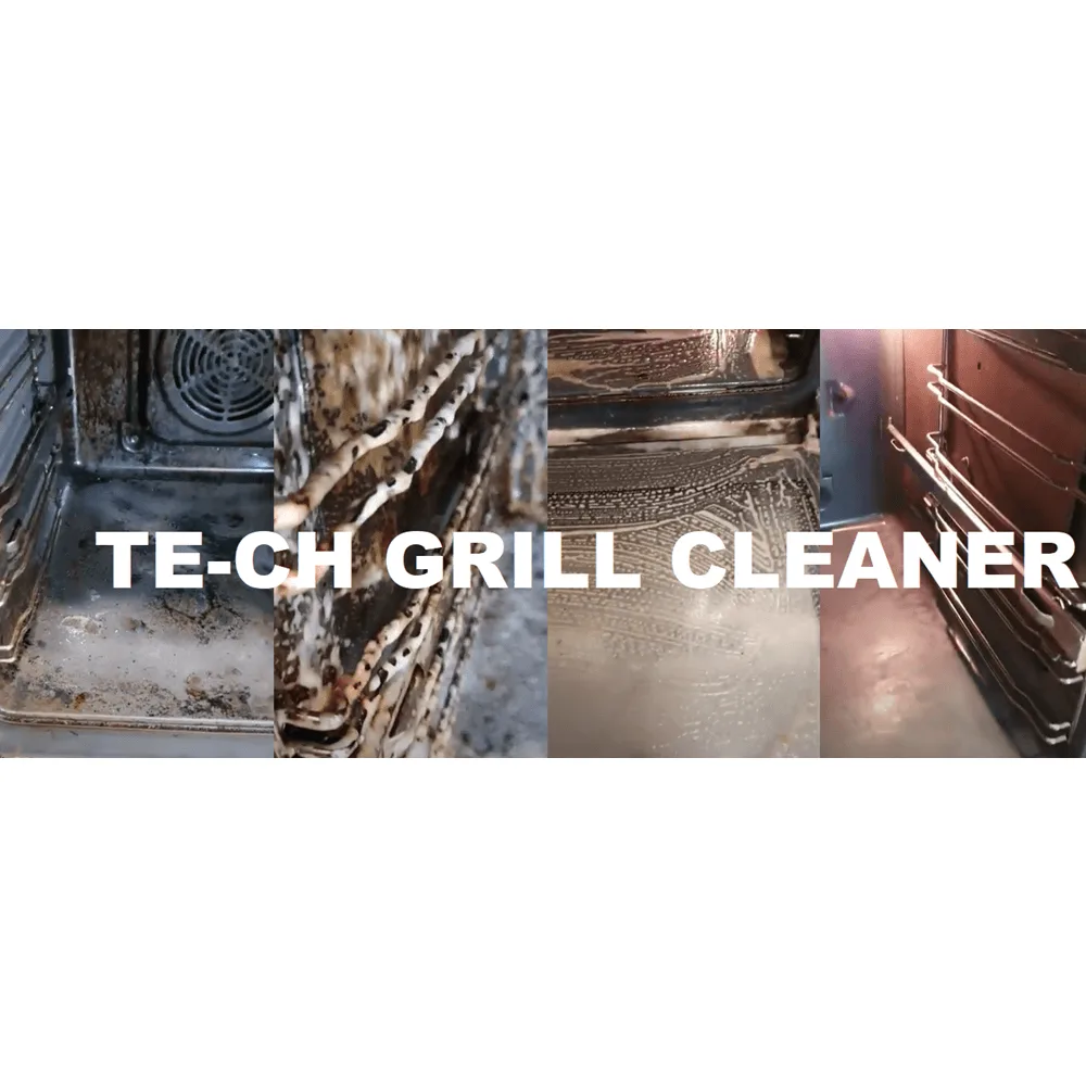 TE-CH zestaw środków do kuchni grill tłuszcz naczynia grejpfrut + ścierka i gąbka