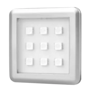 SQUARE 2 oprawa LED RGB, 2,0W 12VDC 9pkt, ramka al - obrazek 1