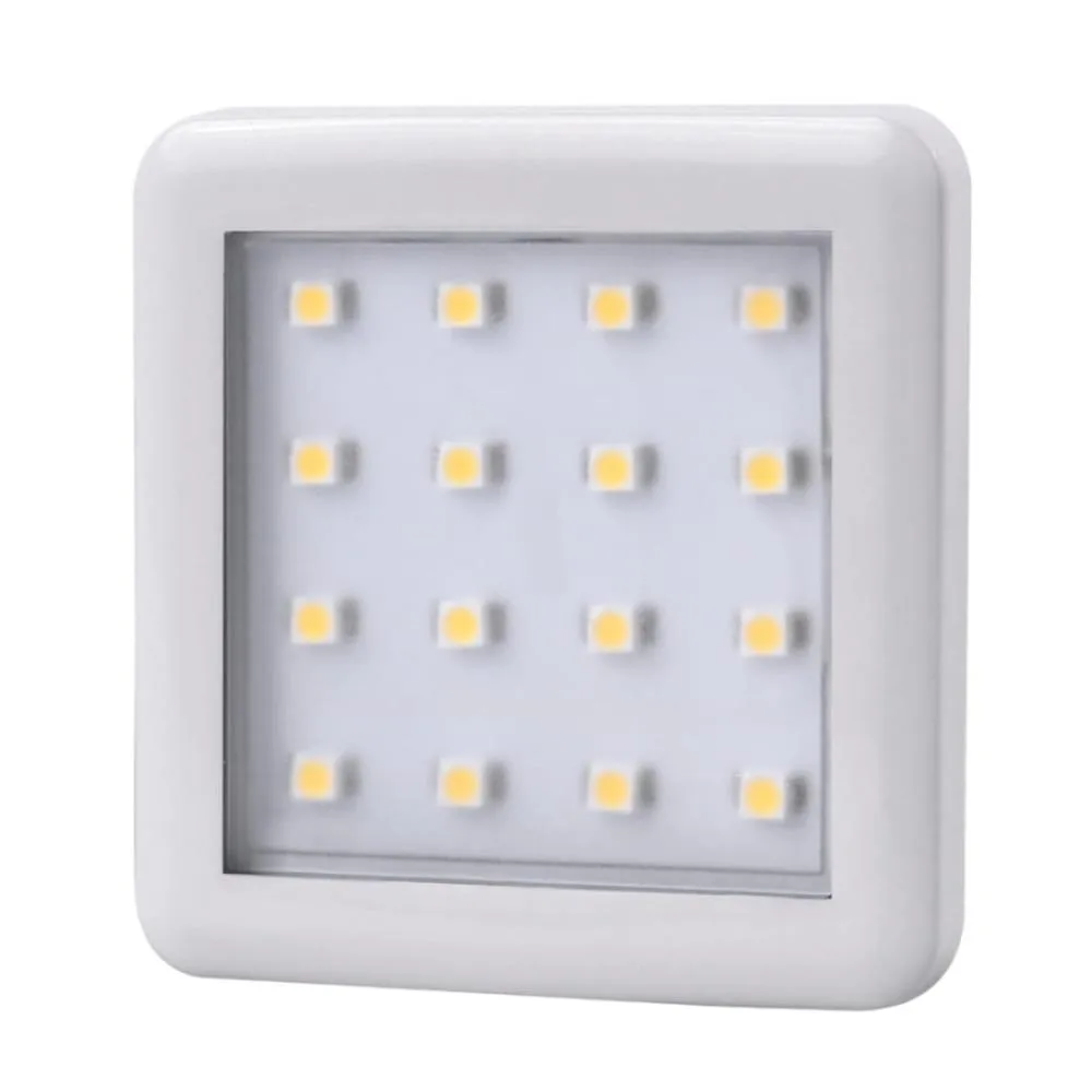 SQUARE 2 BIAŁY, 1,5W 12VDC 16pkt, ZIMNA kwadratowa