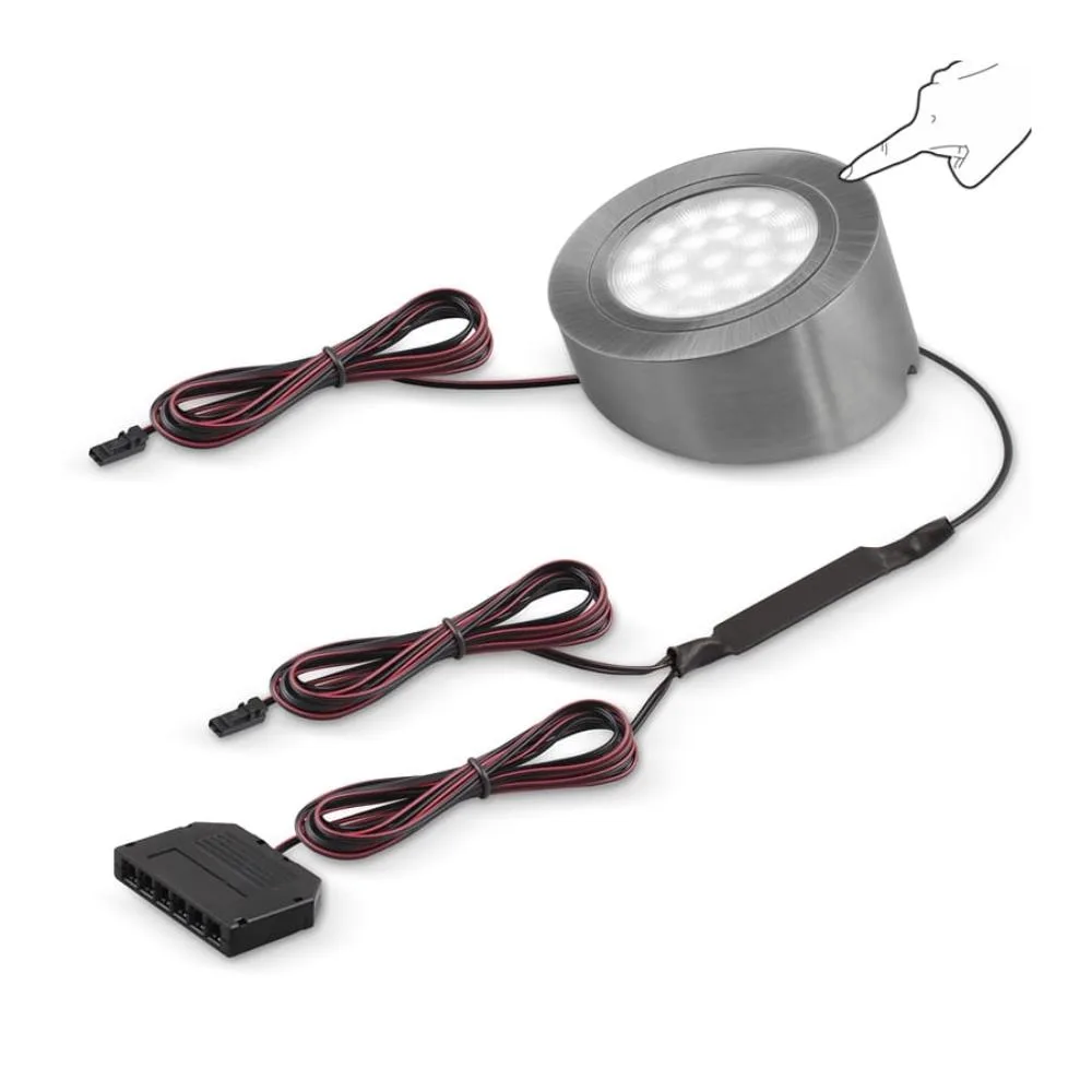 OVAL LED z dystansem MASTER SKOS 12VDC, 2,0W stal