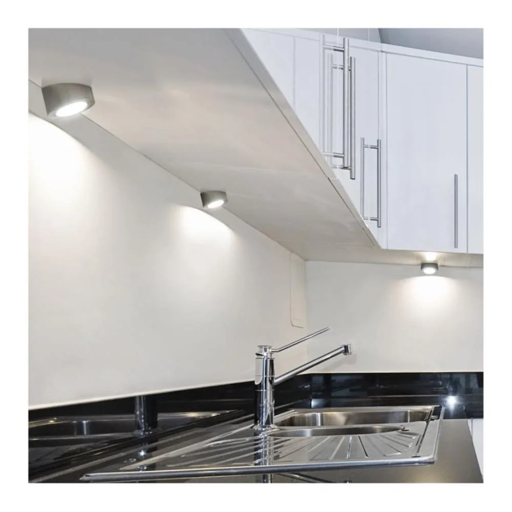 OVAL LED z dystansem SKOS 12VDC, 2,0W stal drapana