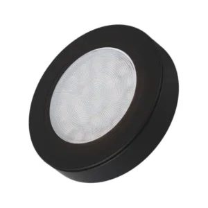 OVAL LED z dystansem 12VDC, 2,0W CZARNY, 4000K, 2m - obrazek 1