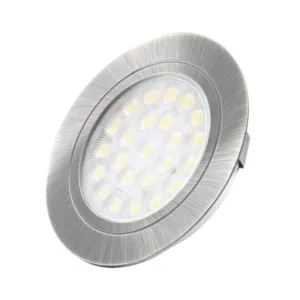 OVAL LED 12VDC, 2,0W aluminium, 3000K, 2m przew. z - obrazek 1