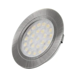 OVAL LED 12VDC, 2,0W stal drapana, 6000K, 2m przew - obrazek 1