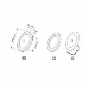 ORBIT PIR oprawa LED, max 3,0W 12VDC, NEUTRALNA ok - obrazek 6