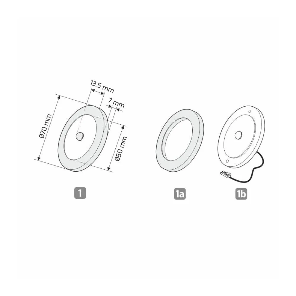 ORBIT PIR oprawa LED, max 3,0W 12VDC, NEUTRALNA ok