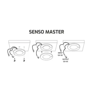 SENSO MASTER 12VDC, 2,5W aluminium, 6000K, 2m prze - obrazek 6