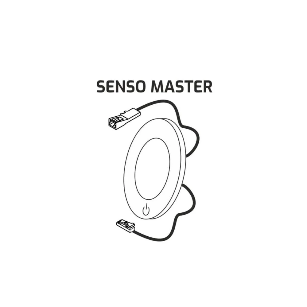 SENSO MASTER 12VDC, 2,5W aluminium, 4000K, 2m prze