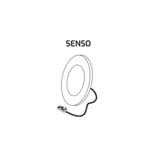 SENSO 12VDC, 2,5W aluminium, 3000K, 2m przew. wej - obrazek 3