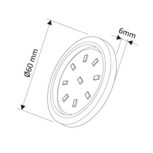 ORBIT XL BIAŁY oprawa LED, max 3,0W 12VDC 9pkt, CI - obrazek 5