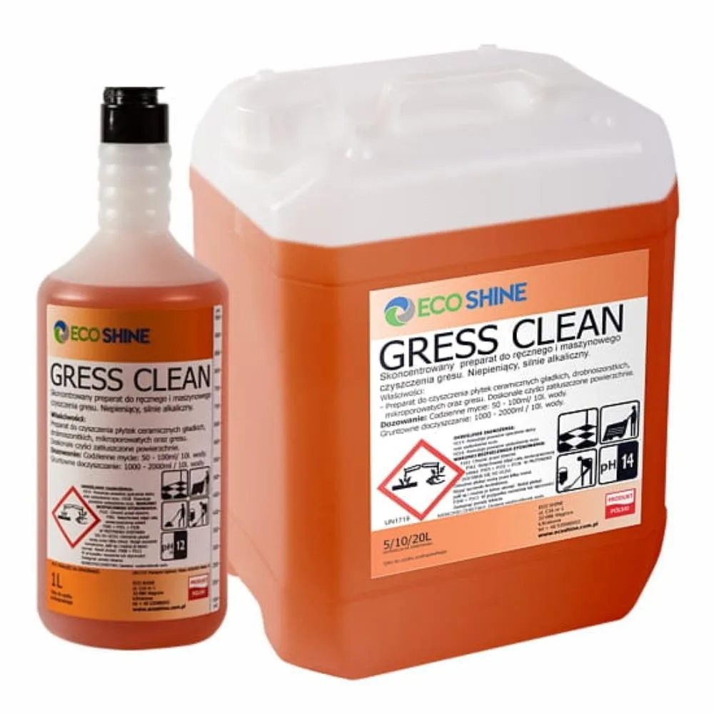 GRESS CLEAN bieżące mycie gresu środek zasadowy 5L