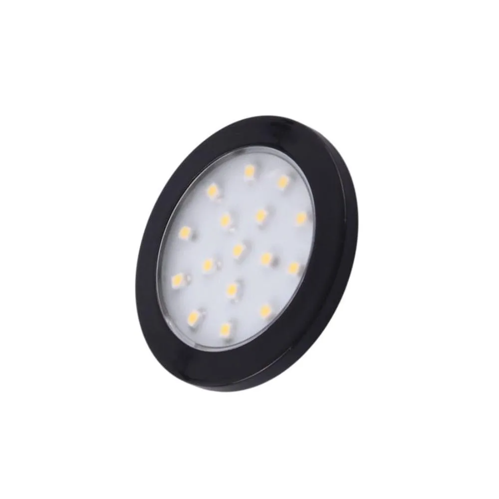 ORBIT CZARNY, 1,5W 12VDC 16pkt, CIEPŁA okrągła, 2m