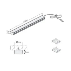 Pupil listwa 12VDC 4,0W, 6000K, długość 270mm, klo - obrazek 2