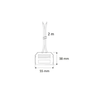 Rozdzielacz 6pkt mini z 2m przewodem - obrazek 3