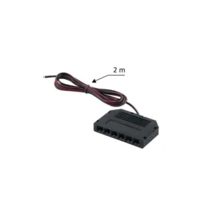 Rozdzielacz 6pkt mini z 2m przewodem 2x0,50mm2, BI - obrazek 2