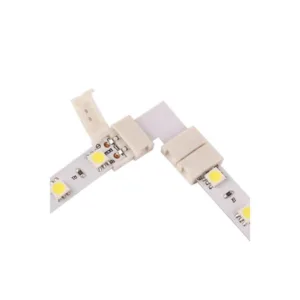 Mikrokonektor 8mm kształt L do łączenia 2 taśm led - obrazek 1