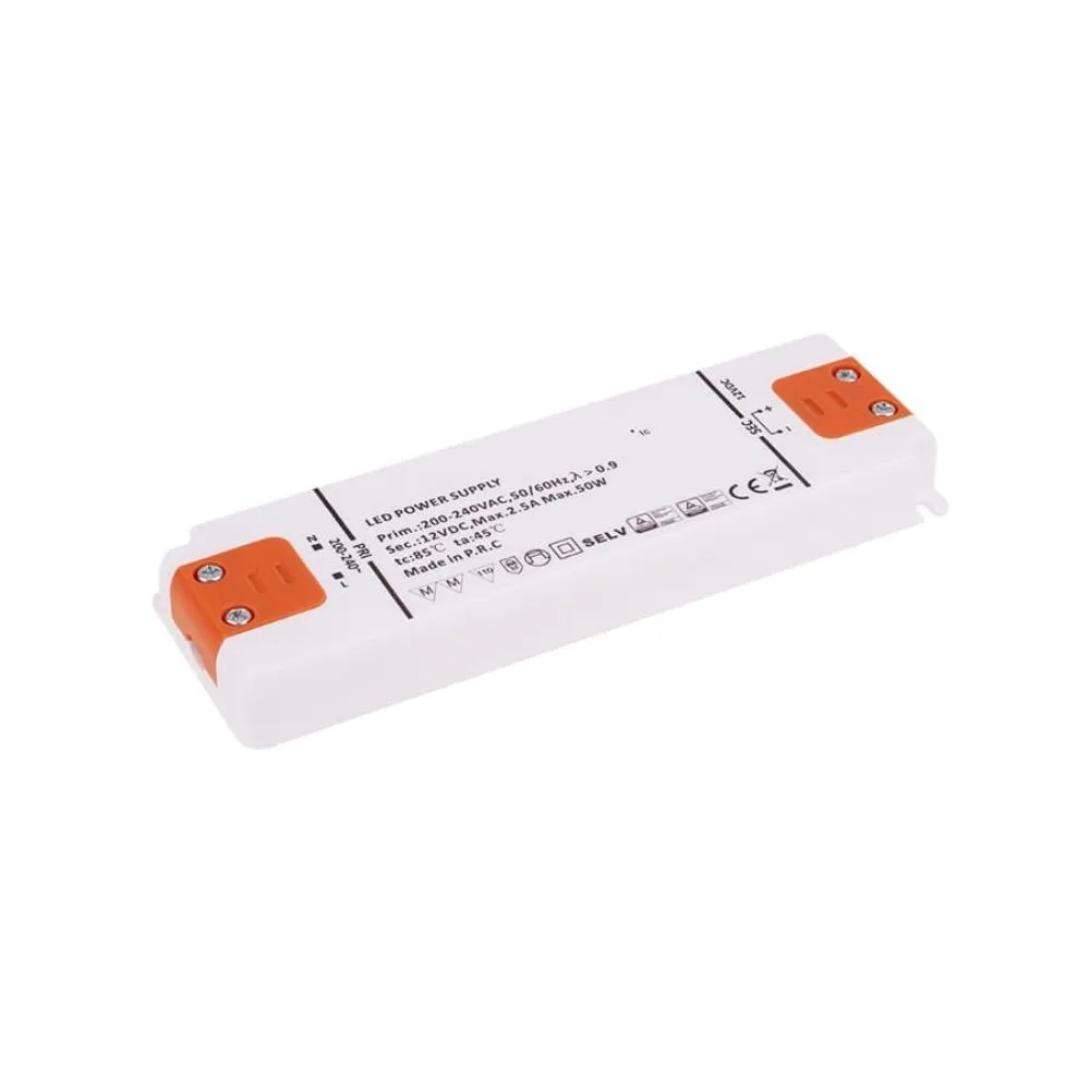 Zasilacz SLIM do LED 50W, 12VDC, BEZ PRZEWODÓW, TU