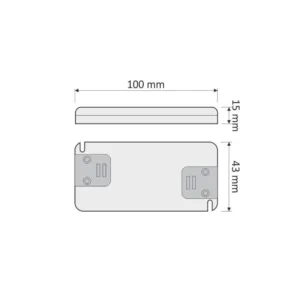 Zasilacz FLAT SLIM LED 6W, 12VDC, BEZ PRZEWODÓW - obrazek 2