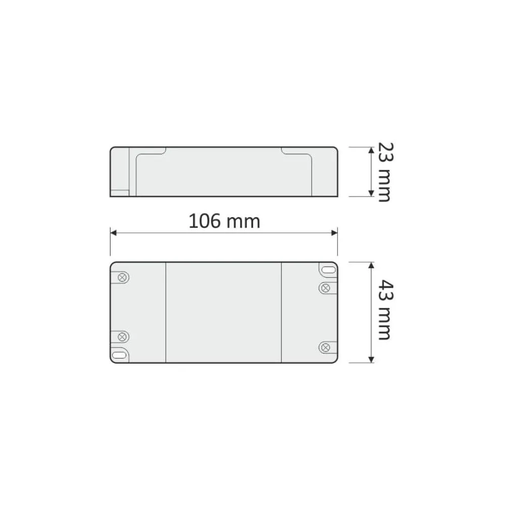 Zasilacz do LED 12W, 12VDC, BEZ PRZEWODÓW, STANDAR