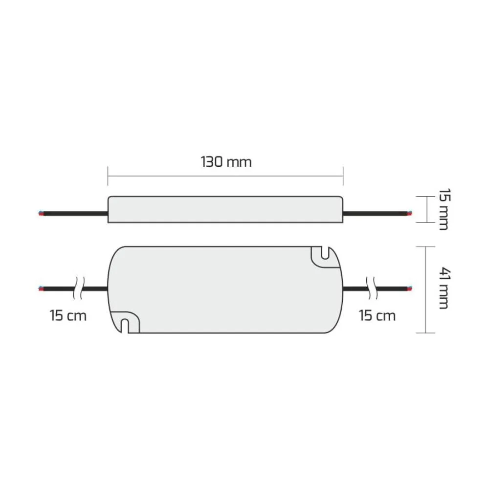 Zasilacz IP44 SLIM do LED 15W, 12VDC, TUV