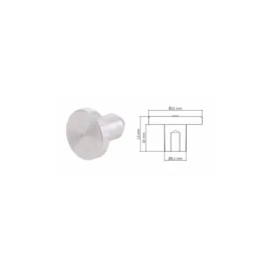 Grzybek SENSOR dotykowy aluminiowy fi 15mm z wkręt - obrazek 2