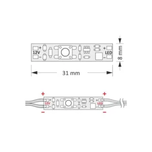 Wyłącznik plytka MS60 Micro Switch 12VDC 60W - obrazek 2