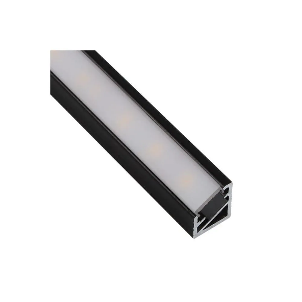 PROFIL TRILINE MINI 2M, KĄTOWY CZARNY MLECZNY, z w