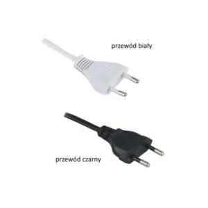 Przewód 2m, 2x0,75mm2 z wtyczką EURO, czarny - obrazek 2