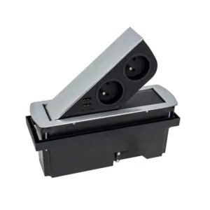CIZOBOX stal drapana, 2 x gniazdo FR, 2 x USB, prz - obrazek 1