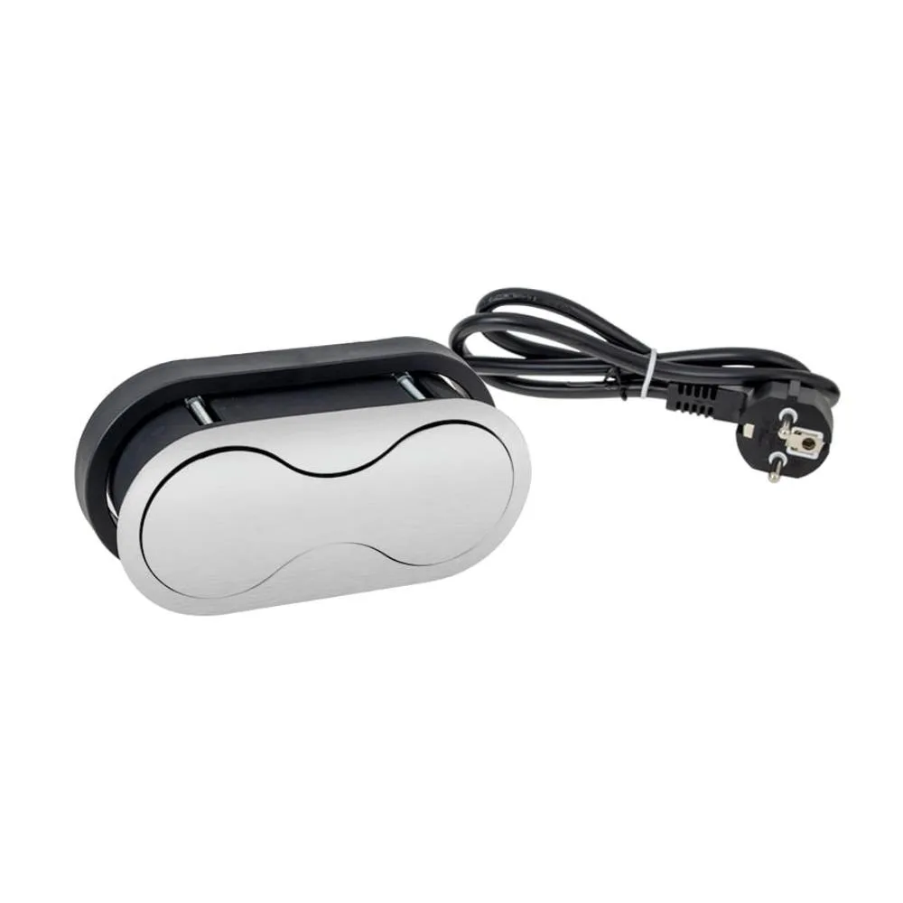 EIGHTBOX stal drapana, 1 x gniazdo FR, 1 x USB, pr