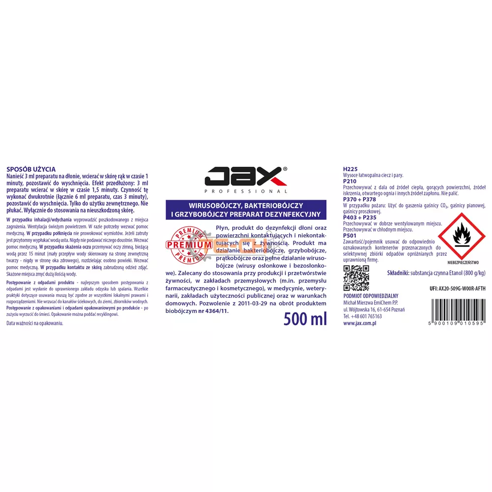 JAX34*** 500ml
