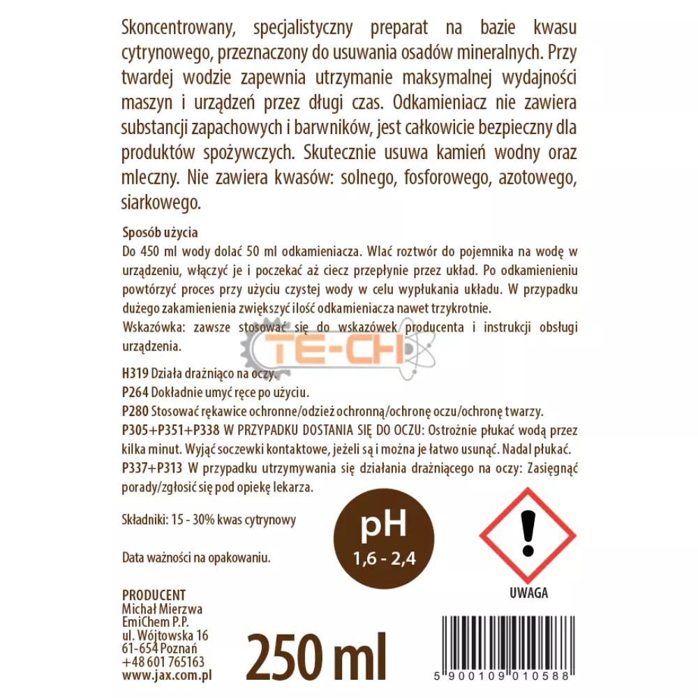 JAX09E 250ml x25
