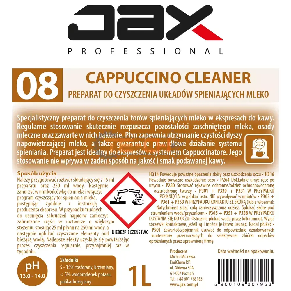 JAX08 / JAX8 1L