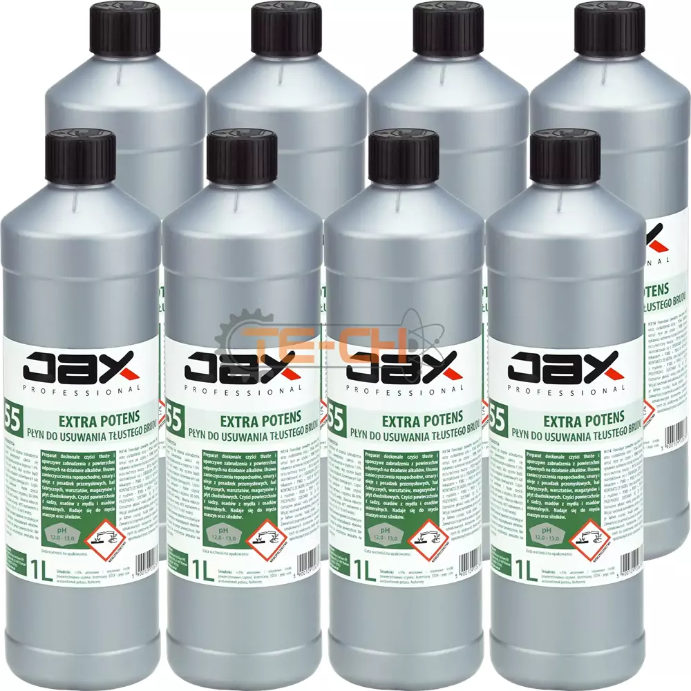 JAX55 1L x8 PREPARAT DO USUWANIA TŁUSTEGO BRUDU