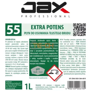 JAX55 1L x8 PREPARAT DO USUWANIA TŁUSTEGO BRUDU - obrazek 5